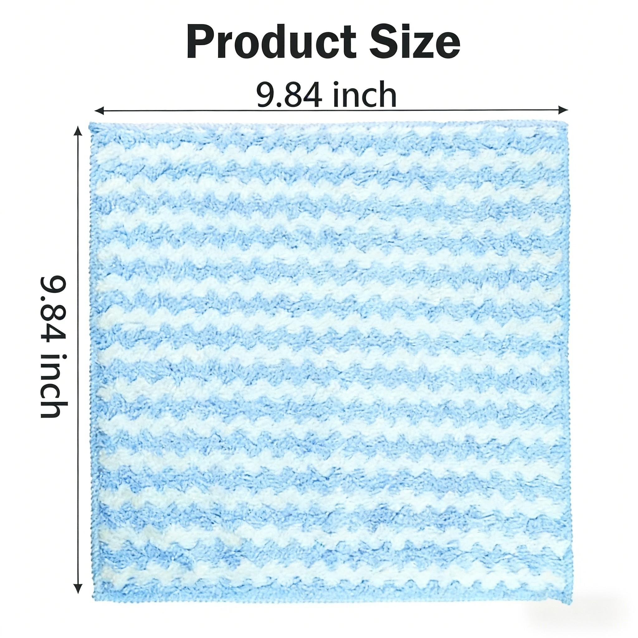 10 Counts Microfiber Cleaning Cloth, Super Soft Absorbent Dish Towels Rags Cloths for Washing Dishes and Kitchen Drying, Random Colors