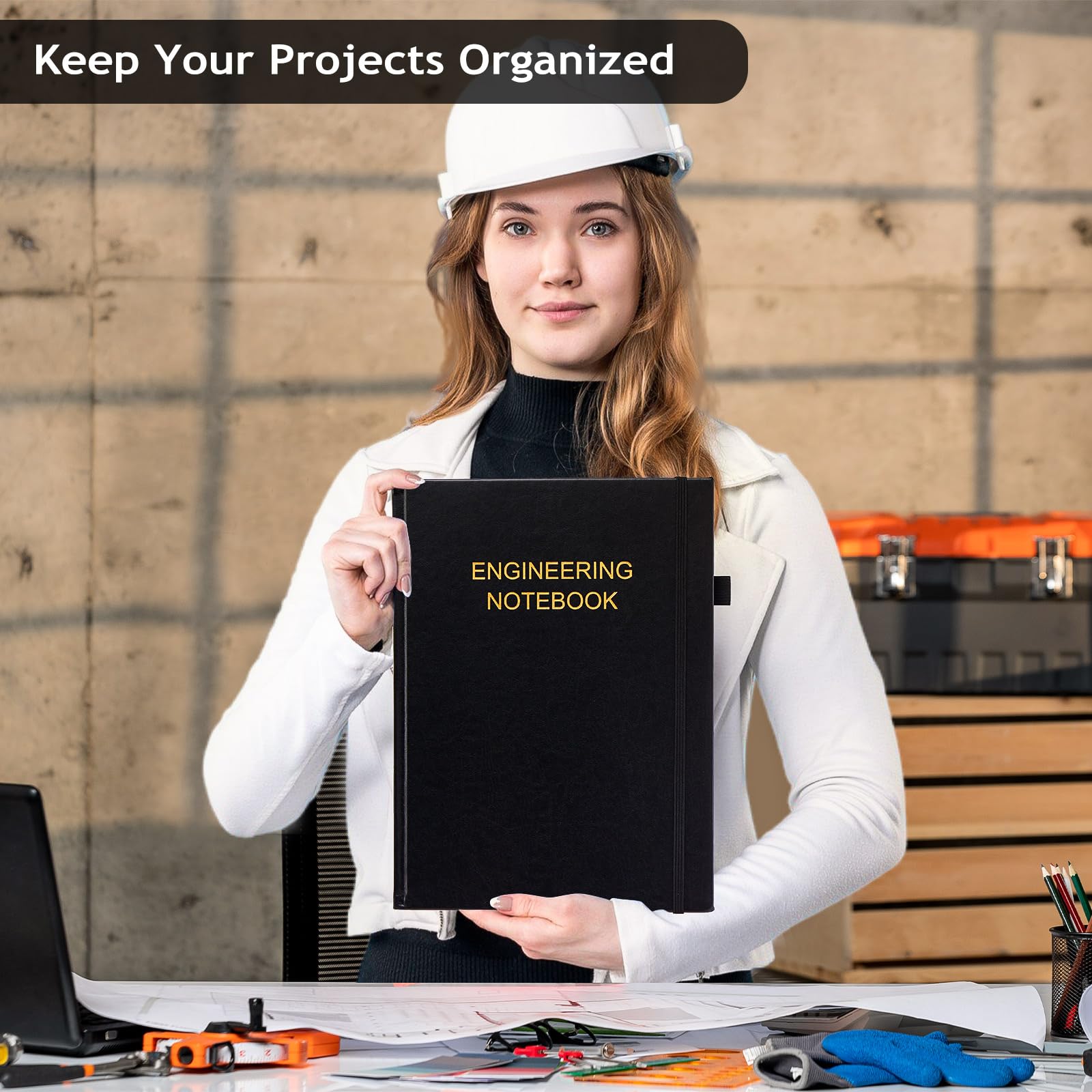 Engineering Notebook for Project Organization - Engineering Graph Paper Notebook Lab Notebook Composition Notebook Stay Organized and Productive - (8.5" x 11")