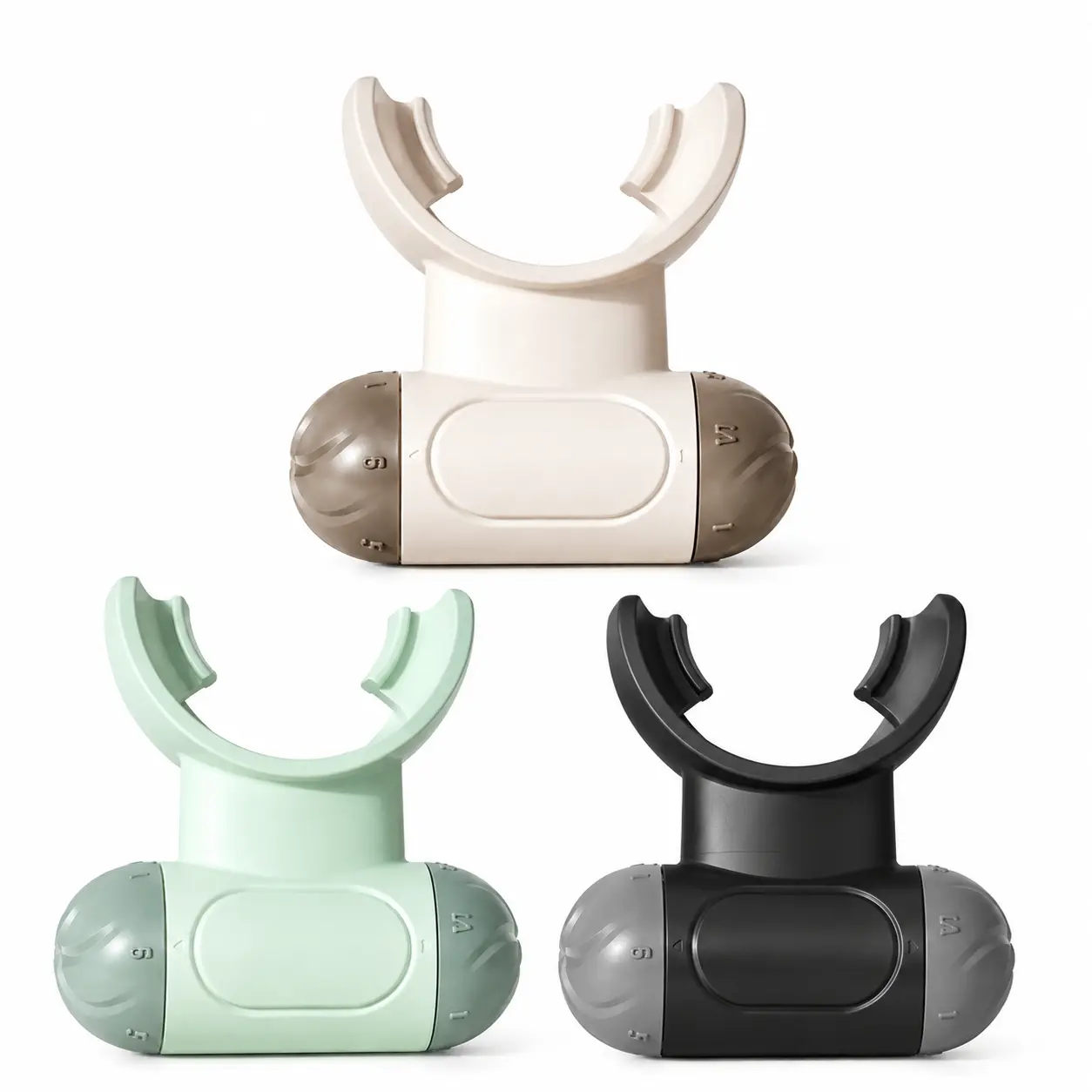 Breathing Trainer Device - Adjustable Resistance, Resistance Dial, Silicone+ABS Lung Capacity Expander for Respiratory Health, Single Size Home & Party Gift Supply