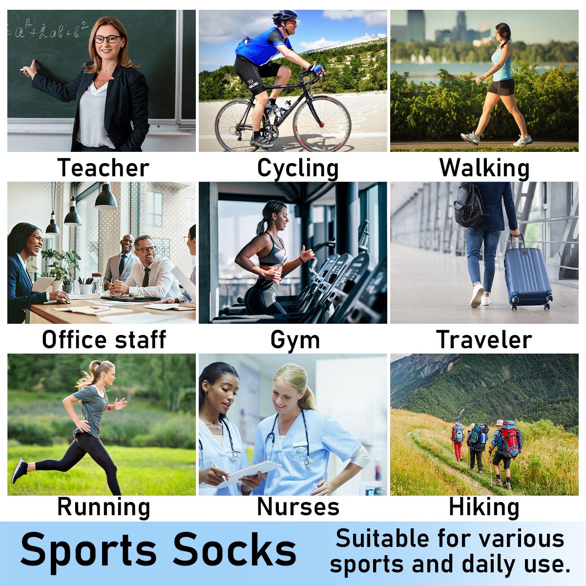 3 Pairs Wide Calf Socks for Women&Men Plus Size Large Support Stockings,Sports Socks Mixed Pattern Breathable Knee High Socks for Women & Men,Summer Sports Socks for Athletic,Soccer,Daily,Running
