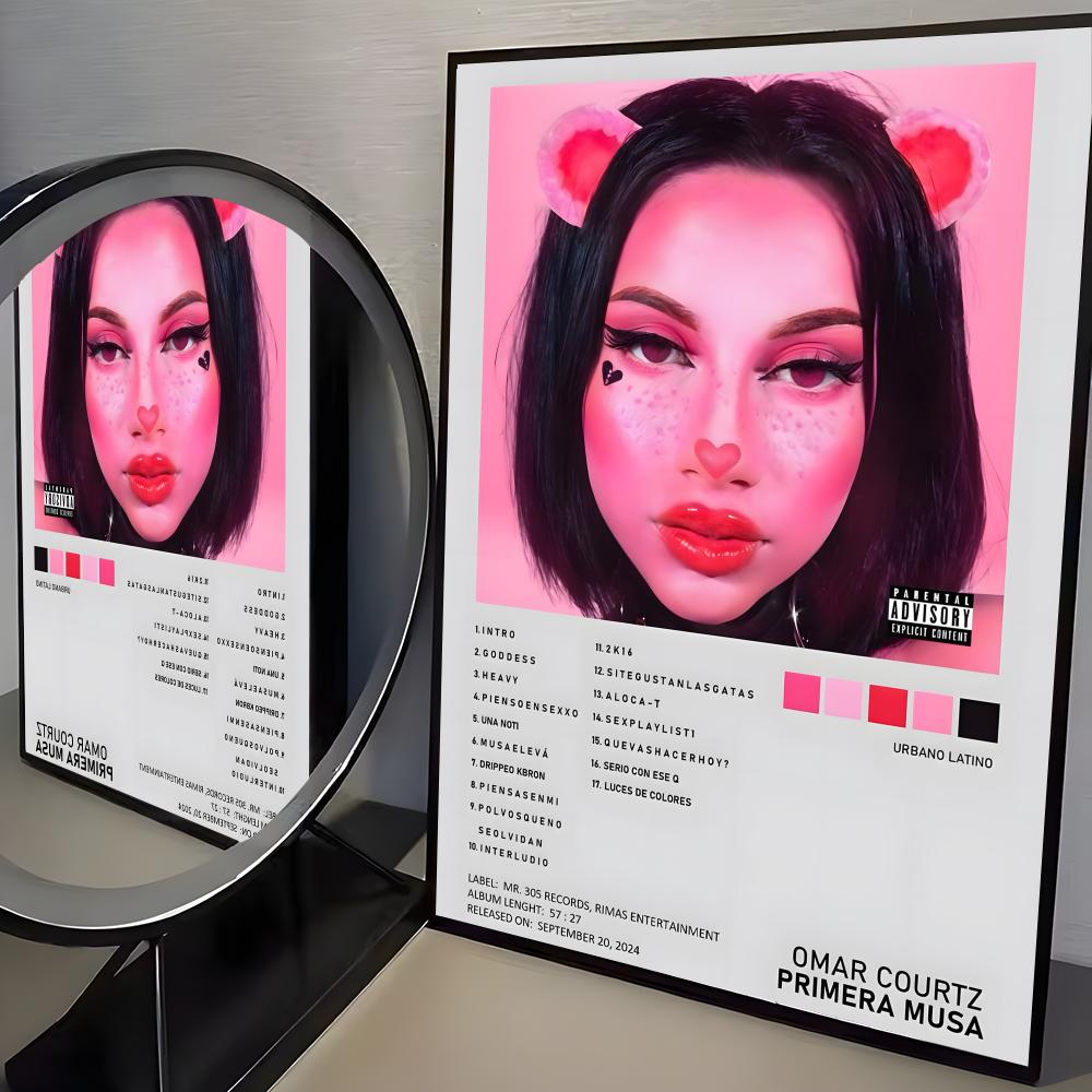 Famous Singer O-Omar C-Courtz Poster Peel & Stick Poster Set Wall Art – Self-Adhesive Aesthetic Room Decor | Gallery-Quality Waterproof Fade & Scratch Resistant Prints | Living Room, Bedroom, Dorm Home Decoration Multiple Sizes