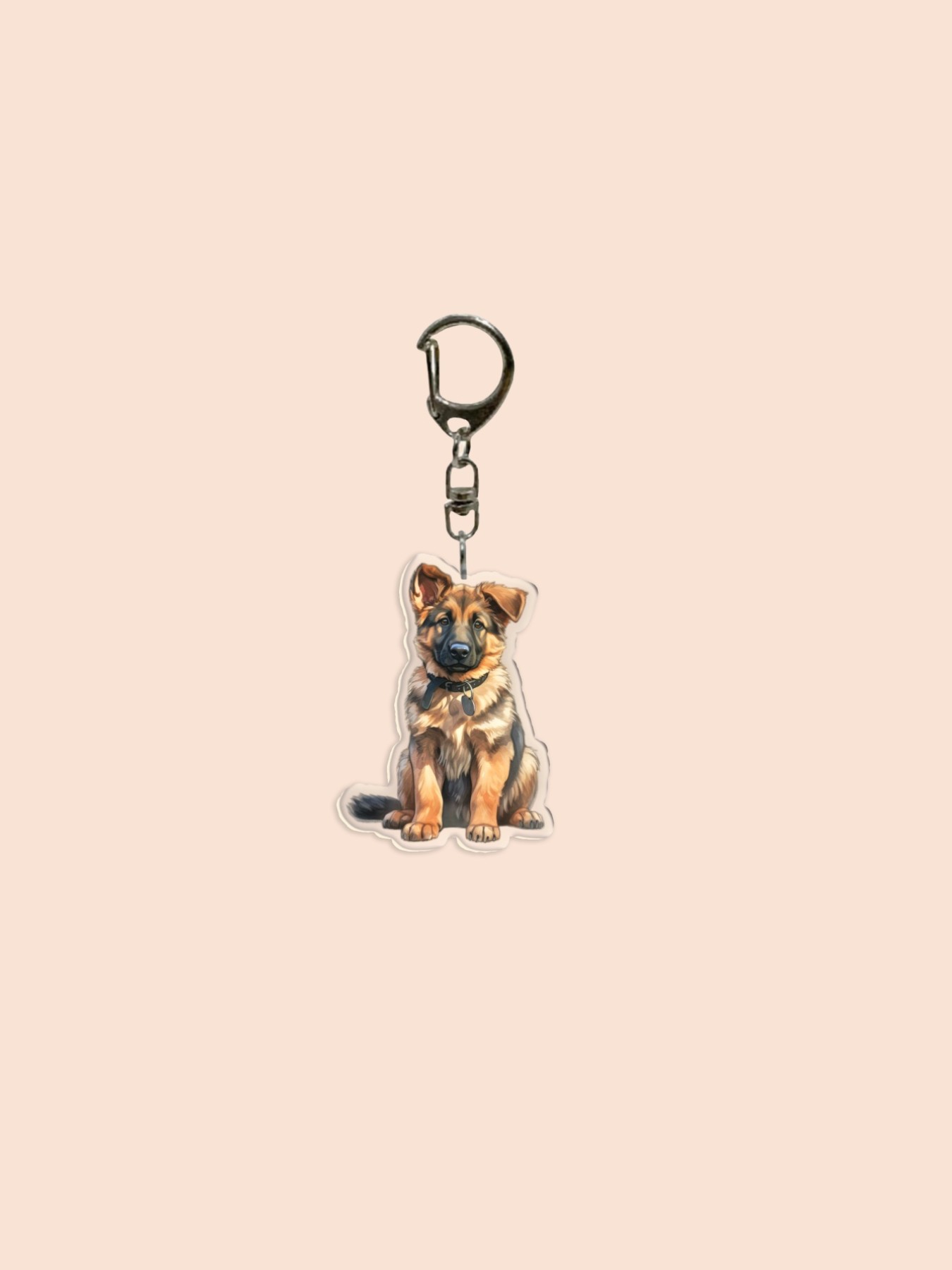 2D Acrylic Cute Tibetan Mastiff Keychain, Durable High-Quality Acrylic Bag Charm, Puppy Design, Pet Gift, Dog Wallet Pendant, Animal Necklace
