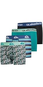 Quiksilver Men's Performance Boxer Briefs, 6 Pack Breathable Stretch Cotton