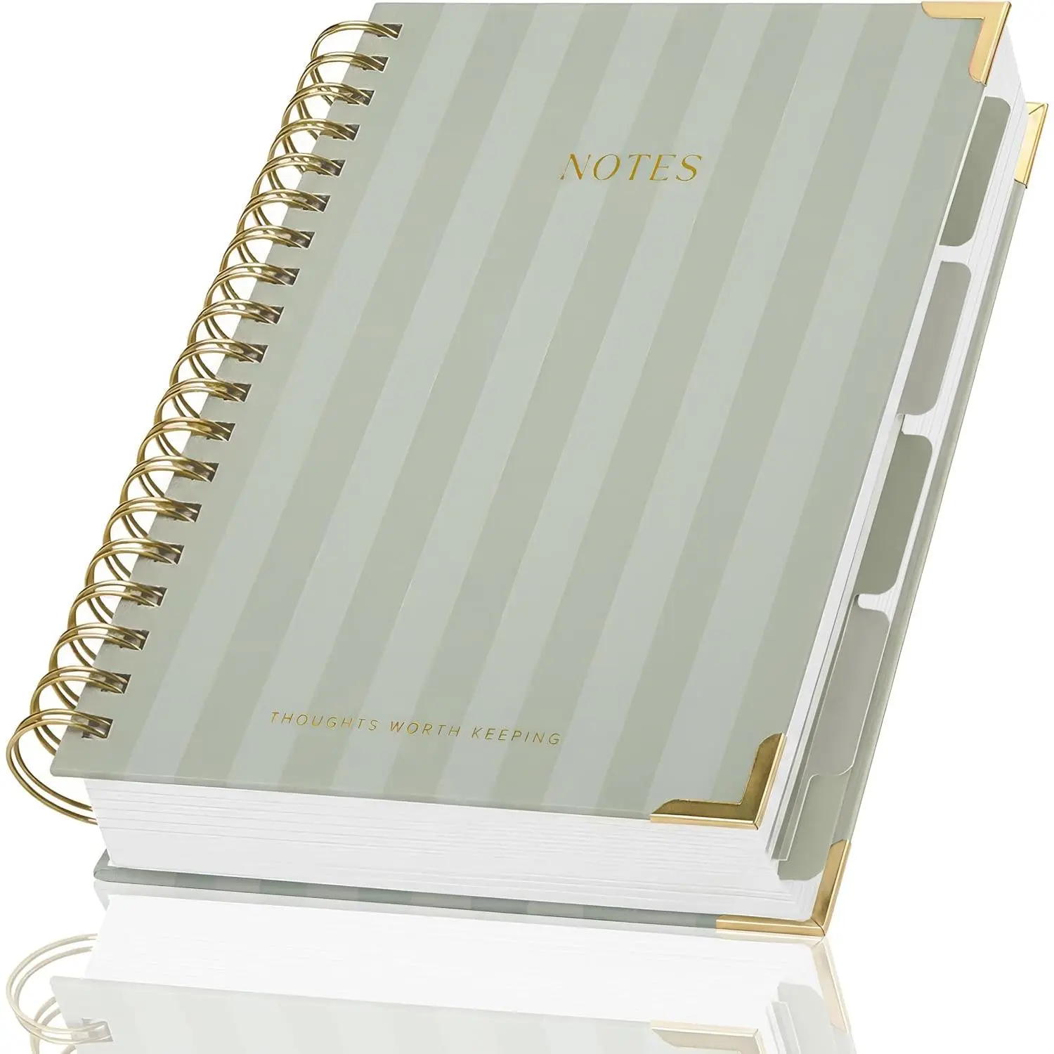 Women's Aesthetic Thick Spiral Notebook with Tabs, B5 Format Journal (Home Supplies, Party Gift Option)