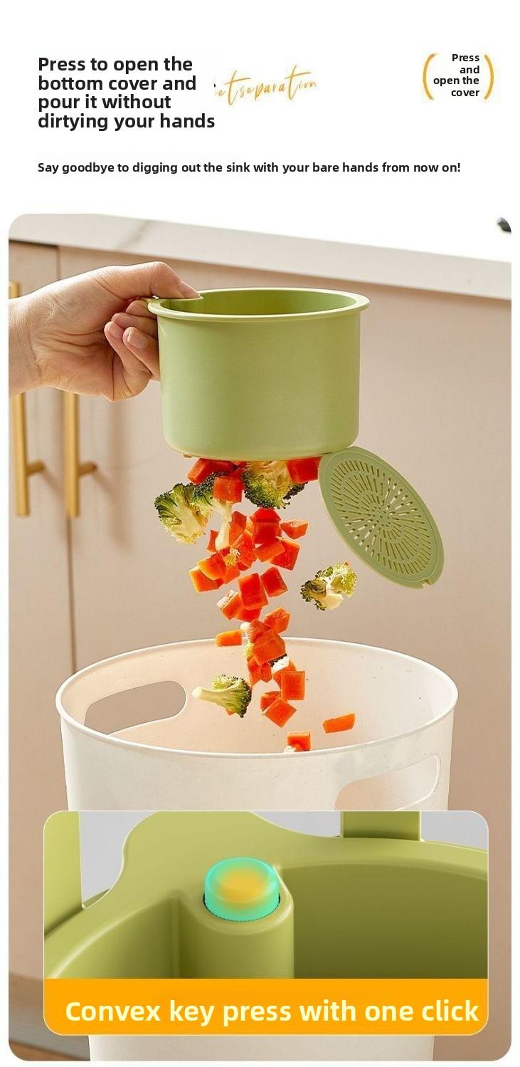 Cheap Kitchen Gadgets Alert! Hangable Kitchen Sink Drainage Strainer, Push- Push Auto Dump Basket, Multi-Functional Sink Strainer Lift Basket for Kitchen Garbage Collector kitchen gadgets