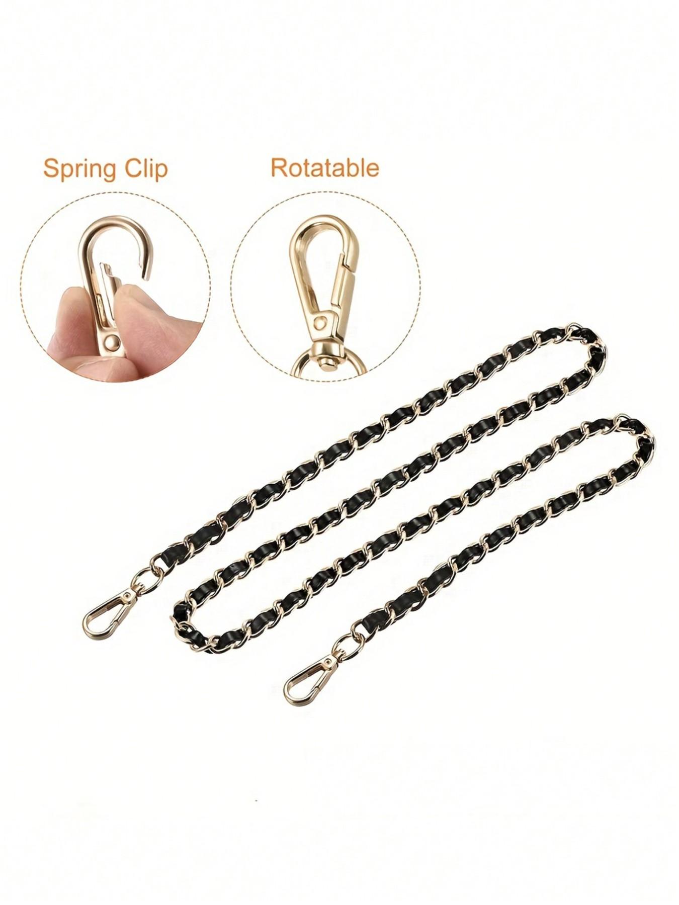 A PU leather chain shoulder strap, suitable for handbags, backpacks, phone cases, etc., can be used as a single shoulder crossbody strap or a replacement accessory for metal chain bags, a versatile crossbody bag chain shoulder strap, Accessories for Bags