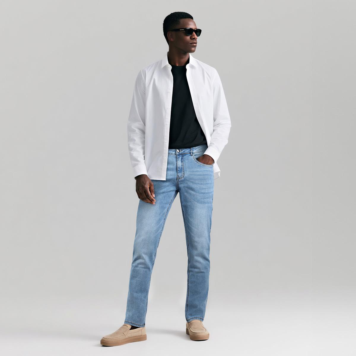 GINGTTO Men's Slim Straight Fit Jeans Comfort Stretch Spill-resistant Denim Pants Stain Resistant Jeans GINGTTO Men's Slim Straight Fit Jeans Comfort Stretch Spill-resistant Denim Pants Stain Resistant Jeans