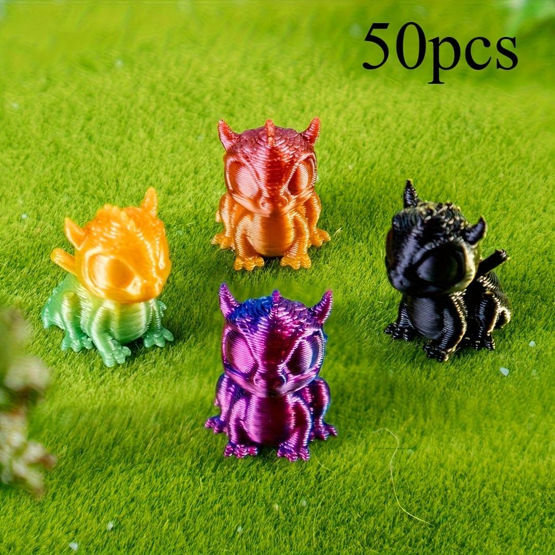 50 3D flying dragon ornaments, prehistoric flying dragon creature ornaments, suitable for dragon enthusiasts, perfect holiday gifts and room decorations