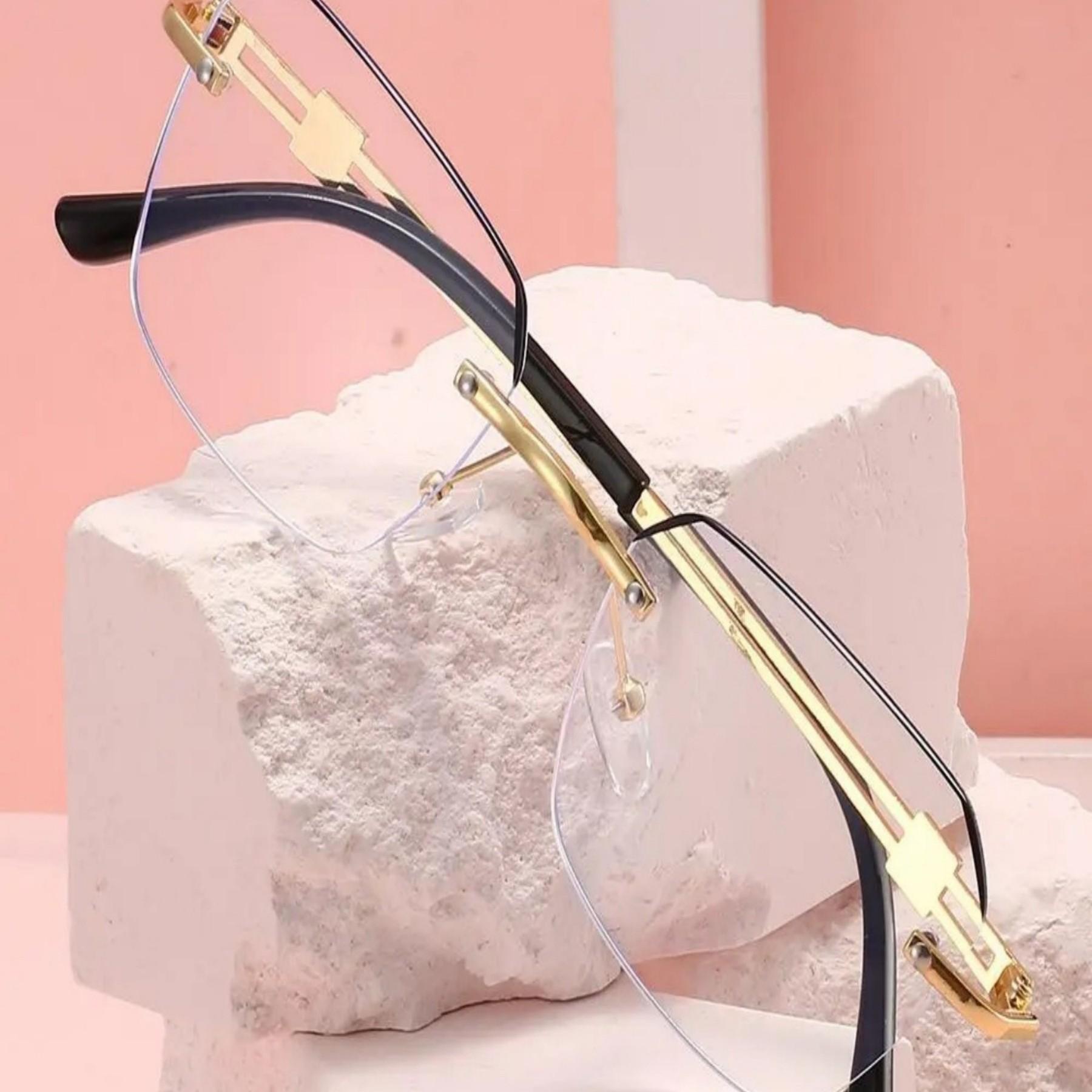 HD Reading Glasses, Anti-Blue Light Lenses, Casual Style, All Seasons, Abs Frame Material, No Optical Lens, Ideal for Daily Use