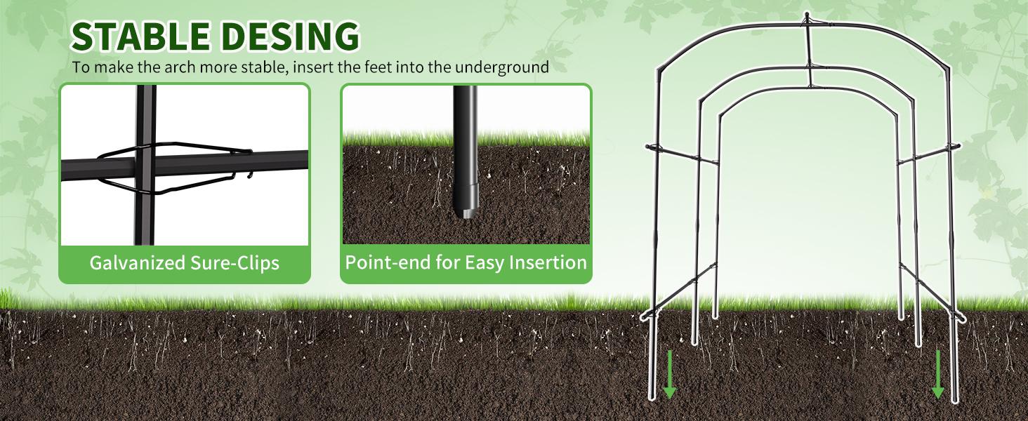 Lilypelle Tall Garden Arch Trellis, 87in Tall Metal Plant Support Trellis Archway for Climbing Vine Vegetable/Fruit/Flower Outdoor Yard Lawn Garden Lilypelle Tall Garden Arch Trellis, 87in Tall Metal Plant Support Trellis Archway for Climbing Vine Vegetable/Fruit/Flower Outdoor Yard Lawn Garden