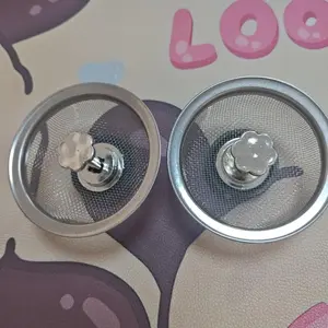 2pcs Non-Clogging Mesh Stainless Steel Kitchen Sink Strainer Drain Protector - for Bathroom, Washroom & Vanity, Drain Cover