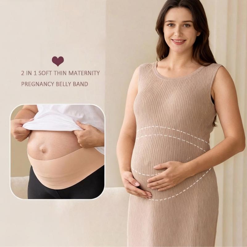 Professional Maternity Belt, Breathable and Elastic Belly Band for Third Trimester Pregnancy, Supplies for Women, Available in Light Beige and Black