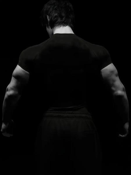 Men’s 2 Pack Gothic Workout T-Shirts, Cool Print Design, Stretch Fit Compression Shirts for Intense Training, Polyester Blend, Black White Set, Ideal for Gym, Strength Training, Streetwear & Casual Wear