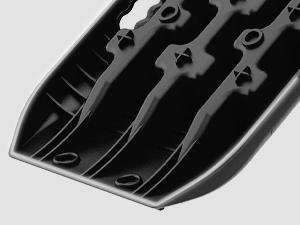 Nilight Recovery Off-road Traction Boards  Tire Ladder Mats For 4WD 4X4 Mud Sand Snow with 2PCS Mounting kit Zipper Bag 2 leashes (Black) Friction Offroad Automotive