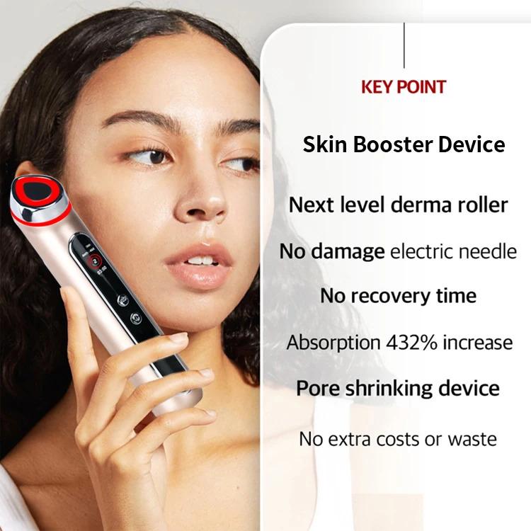 Age R Booster Pro Facial Beauty Device with LED Light Therapy EMS EP for Face and Neck Lifting Anti-Wrinkle Skin Care Home Use