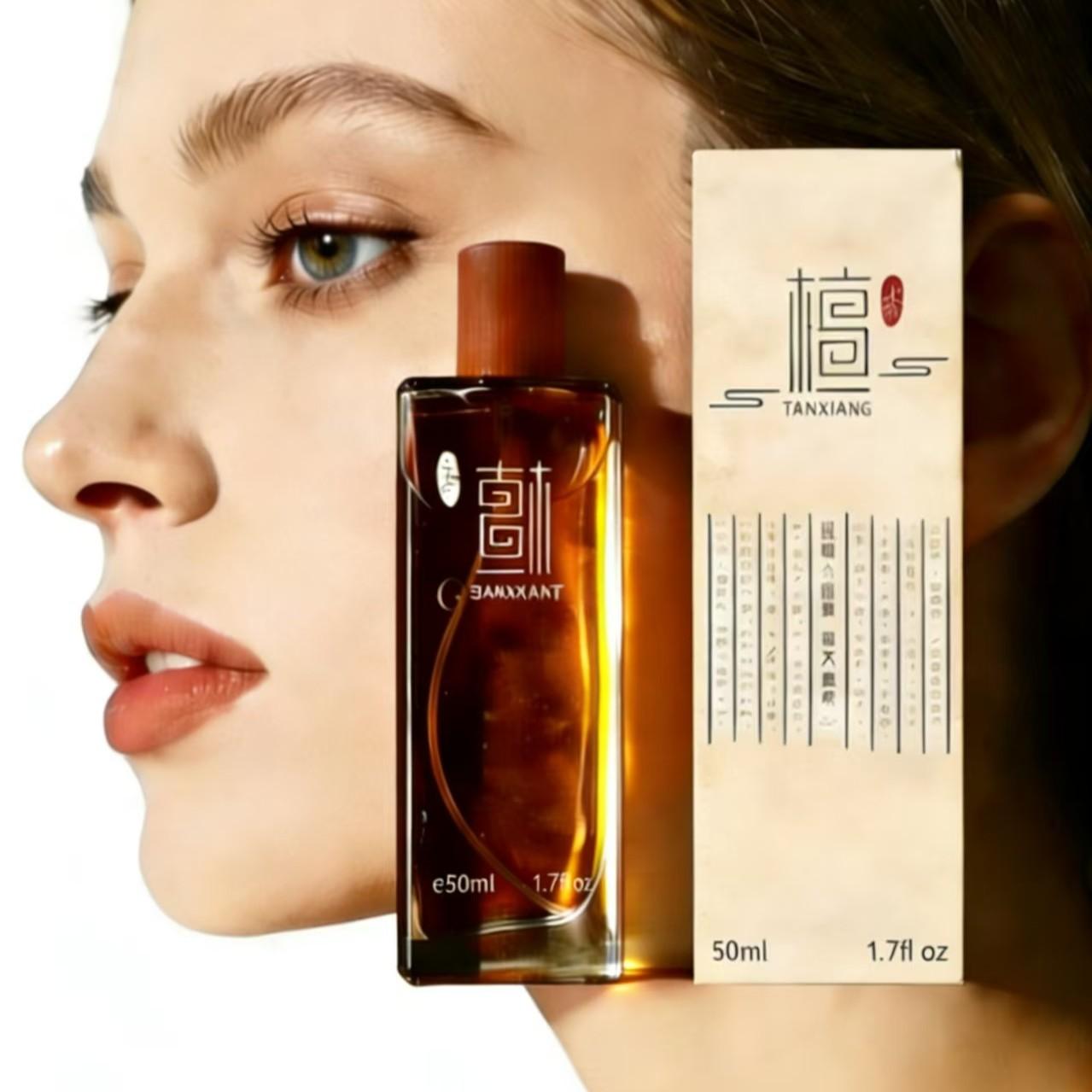 50ML Unisex Sandalwood Perfume, Classic Oriental Scent, Fresh Light Fragrance, Long-Lasting, Enhances Unique Charm, Perfect Gift