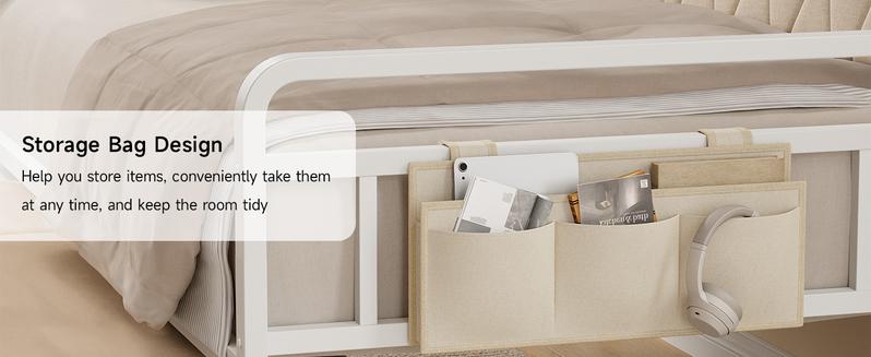 【Valentine's Day gift】ONBRILL Twin Daybed with Trundle, Metal Bed Frame with Ergonomic Upholstered Headboard & Charging Station, Sofa Day Bed with Pop up Trundle for Living Room, Bedroom, Playroom, and Guest Room 【Valentine's Day gift】ONBRILL Twin Daybed with Trundle, Metal Bed Frame with Ergonomic Upholstered Headboard & Charging Station, Sofa Day Bed with Pop up Trundle for Living Room, Bedroom, Playroom, and Guest Room