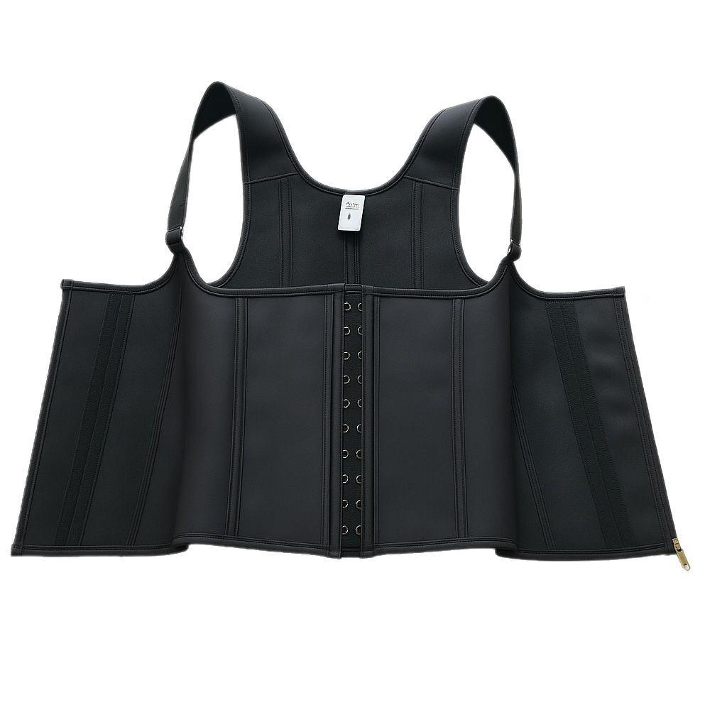 Women Zipper Boned Waist Trainer Corset Vest Tummy Control Body Shaper Waist Cincher Back Support Firm Compression For Daily Wear Workout Postpartum Recovery Comfortable Breathable Hourglass Figure Shaping Garment