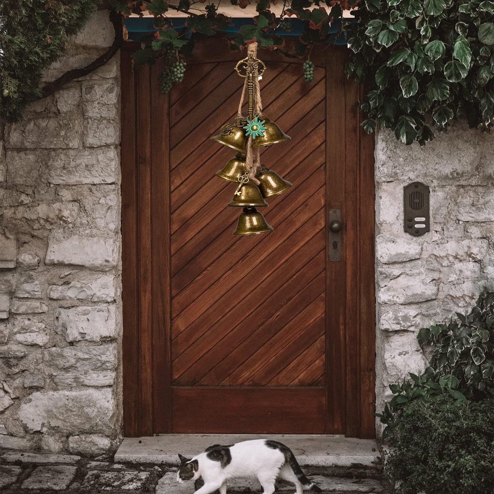 Witch Bell Door Handle Protection Wind Chime Metal Craft Outdoor Garden Decoration, Wind Chime Decorative Artisans' Work