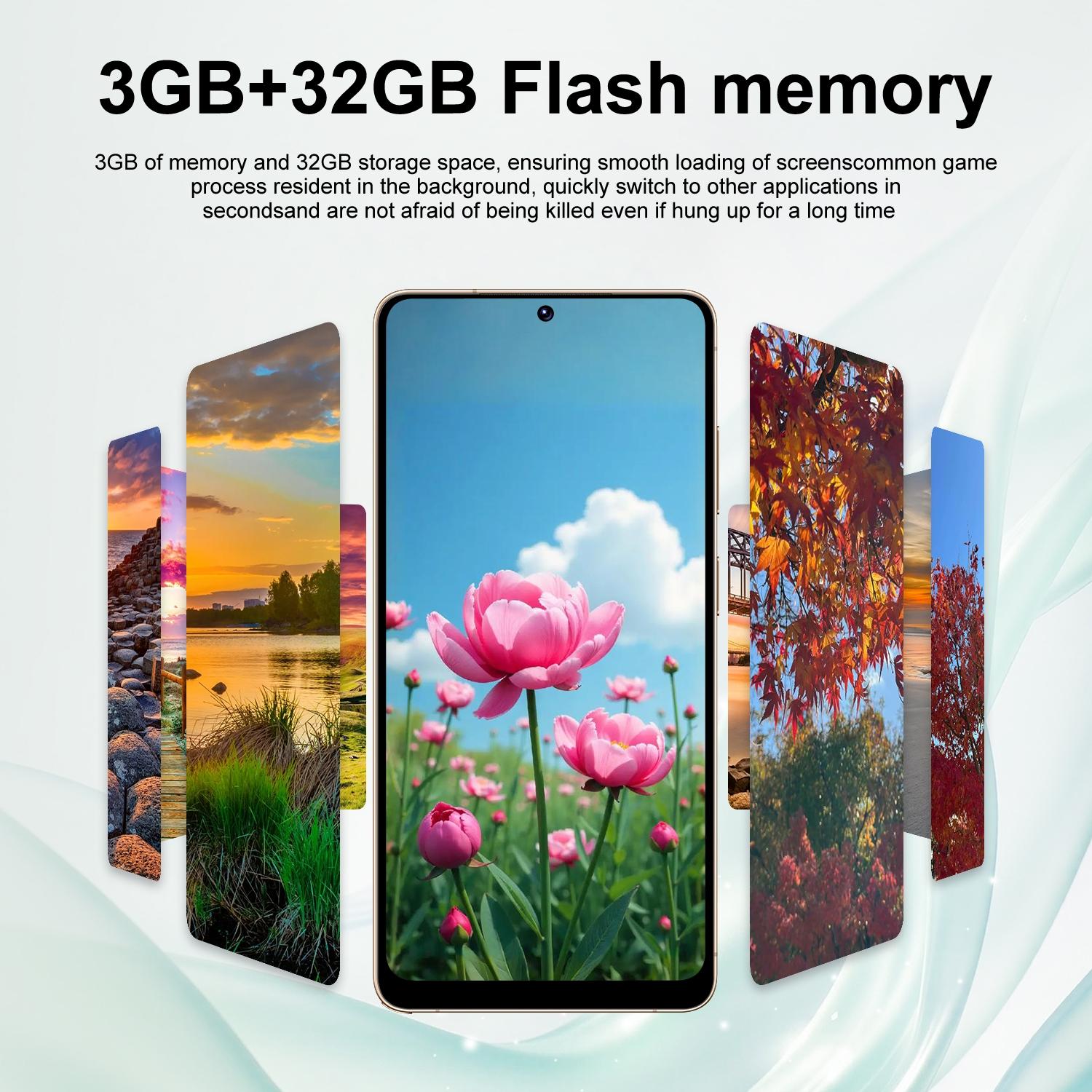 Ptkesal-26 Ultra 4g Large Screen Smartphone, 3gb RAM + 32GB Storage, 6.75-Inch Display, Dual Sim, Face Recognition, 4100mah Battery, 5+13mp Camera