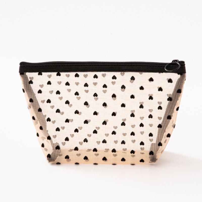 Large Capacity Mesh Makeup Bag Portable Travel Toiletry Organizer, Cosmetic Storage Pouch