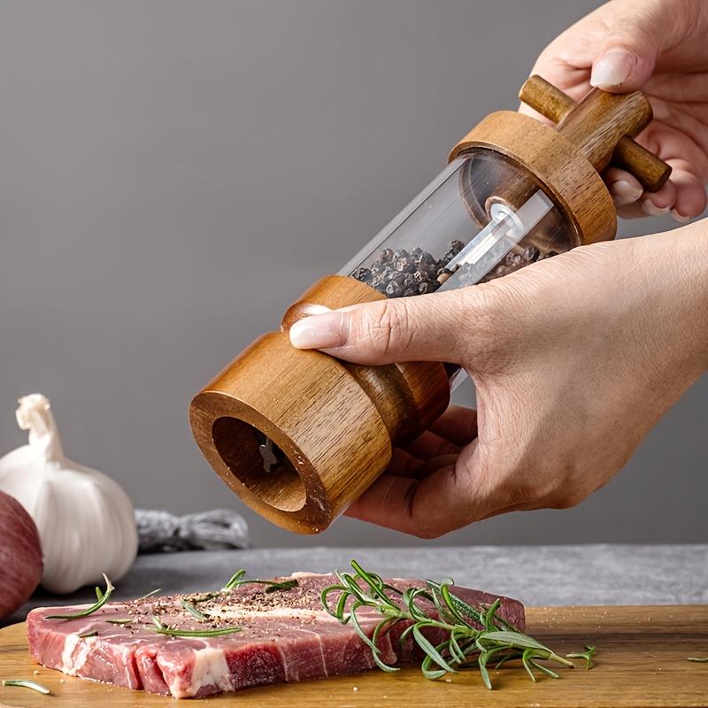 1pc Creative Manual Coffee Grinder Acrylic Clear for Home Kitchen Adjustable Coarseness Handheld Coffee Mill Fresh Grinding Device