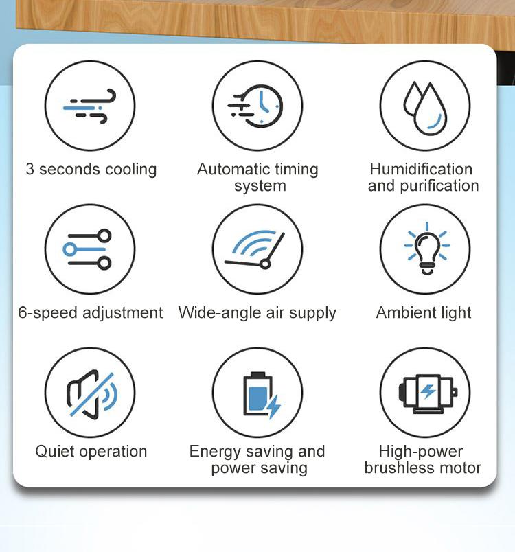 Mini Desktop Fan, Office Cooling Humidifier, Leafless Spray Cooler, USB Cold Fan, Energy Efficient, Perfect for Home & Office Use