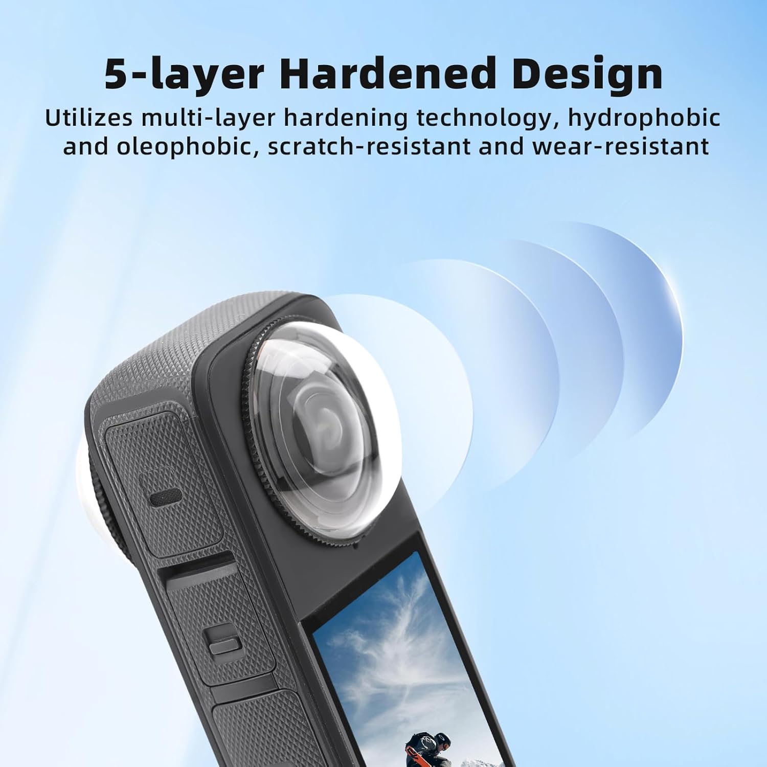 for Insta360 X4 Lens Guards, Plastic, Perfect for Outdoor Sports, Holiday Travel and Holiday Party with Premium Optical PC, Camera Lens Accessories | Lens Protection | Snap-on Design | Convenient Installation | Portable and Lightweight