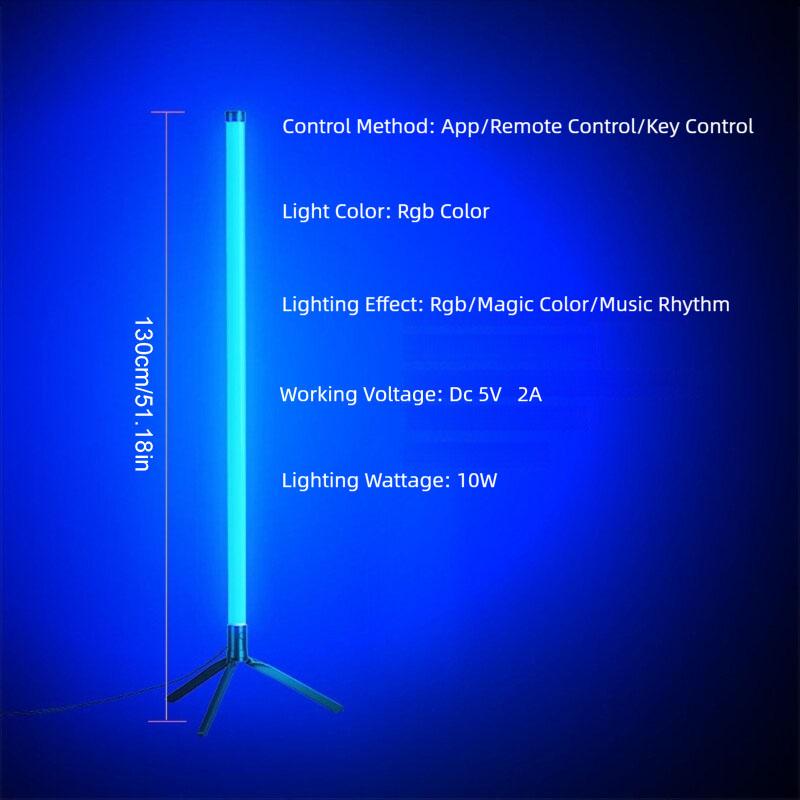 Smart RGB Gaming Ambient Light, Remote Control & USB Interface, APP Controlled, Tabletop Rhythm LED Lamp, Living Room Music Colorful Floor Lamp