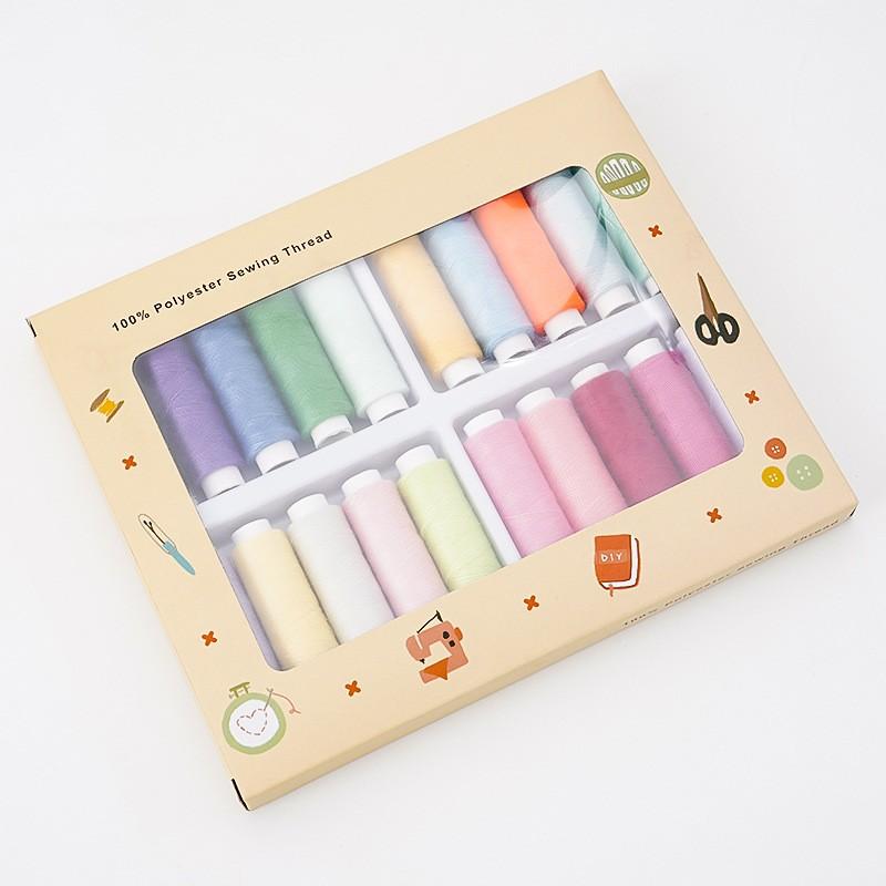 100M 402 Multifunctional Sewing Thread, 100% High Strength Polyester Thread, Universal DIY Hand & Machine Sewing Thread, Household Tailoring Embroidery Craft Supplies