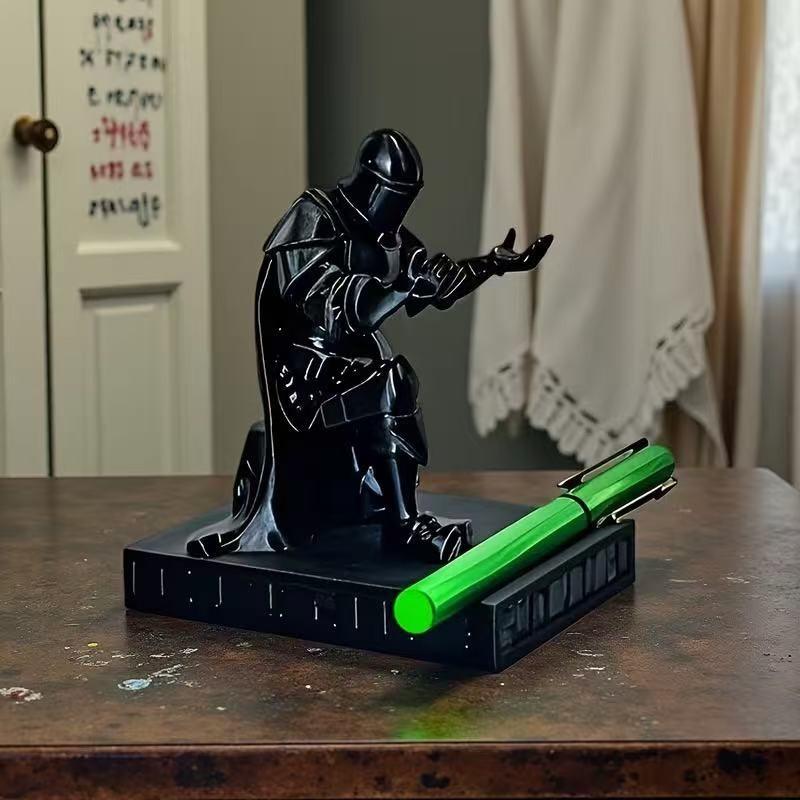 Creative Medieval Knight/executive Theme Desktop Decor, 3D Printed Pen Holder, Pla Eco-Friendly Material, Unique Office Accessory