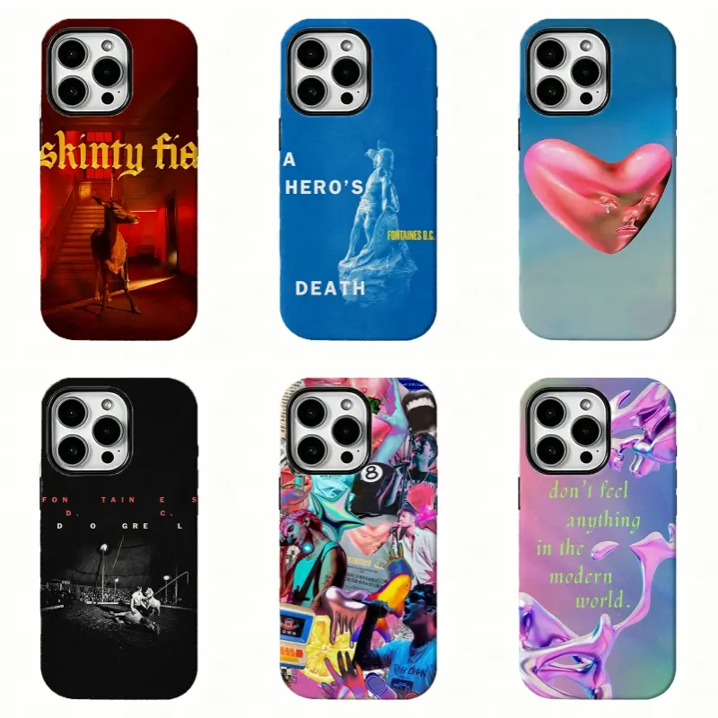 F0ntaines D.C. Trend Post Punk Indie Rock Band Aesthetic Phone Case,Ideal Gift for Loved Ones,For iPhone 17 Pro Max 16 15 14 13 12 11 8 7 Plus Pro Max/X/XS/XR and for Samsung S21 S22 S23 S24 S25 S26 Fe/Plus/Ultra, Protection Casing