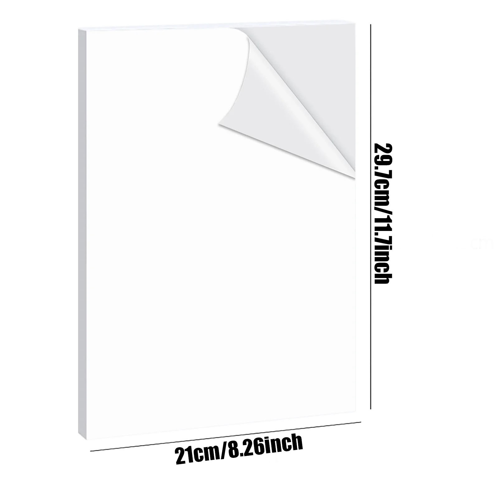 10/20 Sheets 8.26x11.7 Inch Matte Printable Polyester Sticker Paper, Self-Adhesive Dye Ink Compatible, Tear-Resistant Label Paper