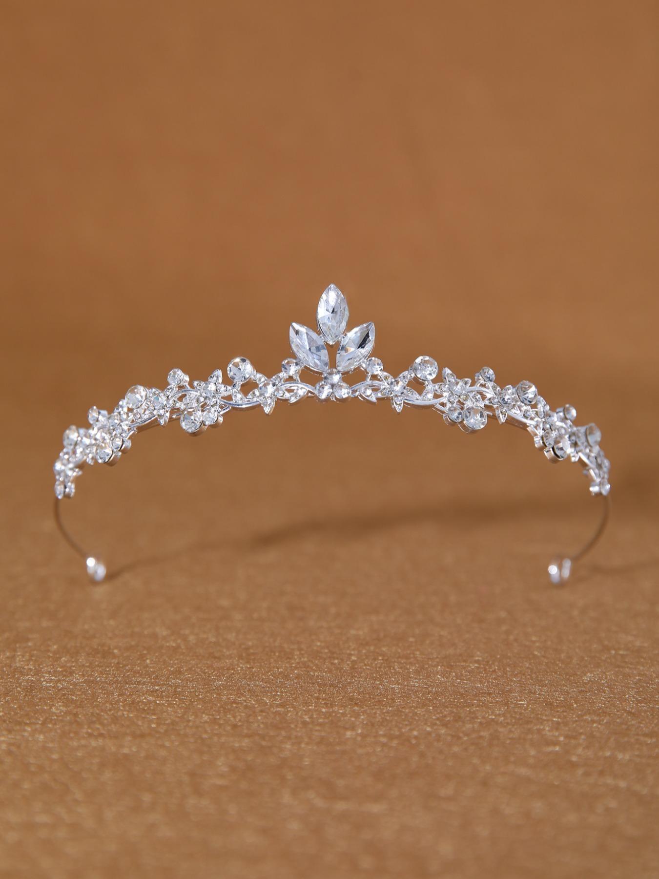 Colorful Crystal Bridal Crown, Multi-Color Rhinestone Wedding Headpiece, Elegant Princess Hair Accessory for Proms, Parties, Daily Wear