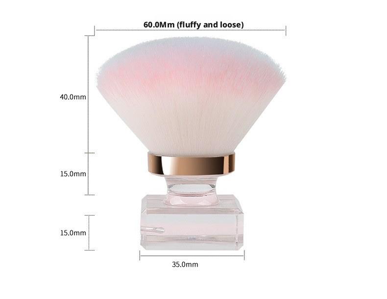 Soft Fluffy Makeup Brush Nail Dust Remover Brush Foundation Brush Mushroom Head Beauty Cosmetic Tool