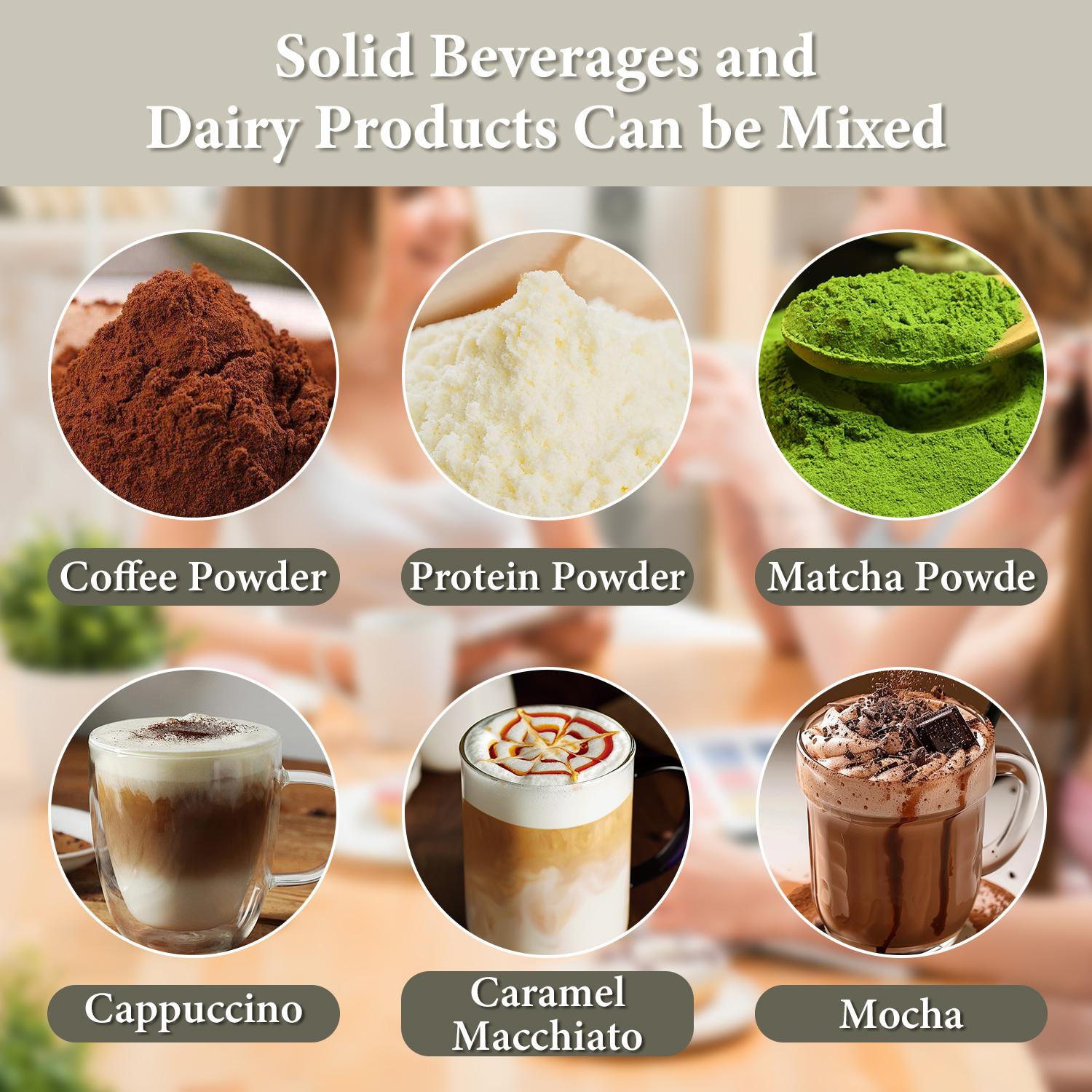 Upgraded Milk & Coffee Frother Stirring Mug, Intelligent Temperature Display, USB Rechargeable Mixer, Automatic Stirring Cup, Suitable for Coffee, Tea & Hot Chocolate