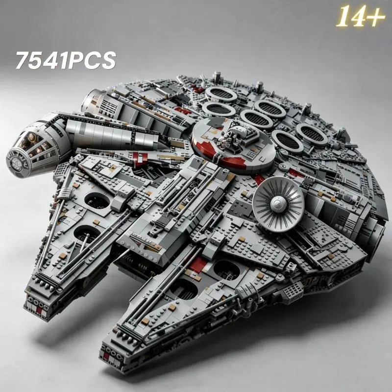 7541PCS Luxury Sci-Fi Spacecraft Building Blocks Set, Large DIY Assembly Construction Model, Collectible Display Bricks for Adults, Birthday and Festival Gifts