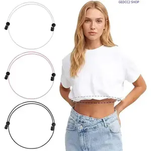 3Pcs Shirt Tuck Band Women,Adjustable Tool for Sweater and Shirts,Elastic Crop Bands to Change The Style of Your Tops #Summervibes