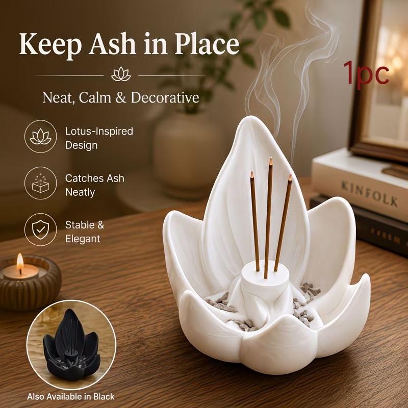 Creative Lotus-Shaped Diffuser, Household Scented Home Fragrance Decor, Aids Mood Regulation, Air Purification, Sleep Aid, Meditation, Yoga Essential Tool