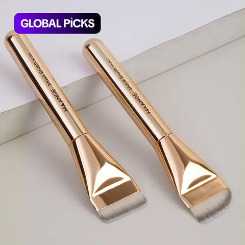 Makeup Brush Set, Beauty Brush Set, Face Makeup Brushes, 2 Counts/set Flat-Head Design Foundation Brush & Concealer Brush, Cosmetic Brush Set, Multifunctional Synthetic Makeup Brushes, Professional Makeup Tools for Applying Facial Masks #GLOBAL PICKS
