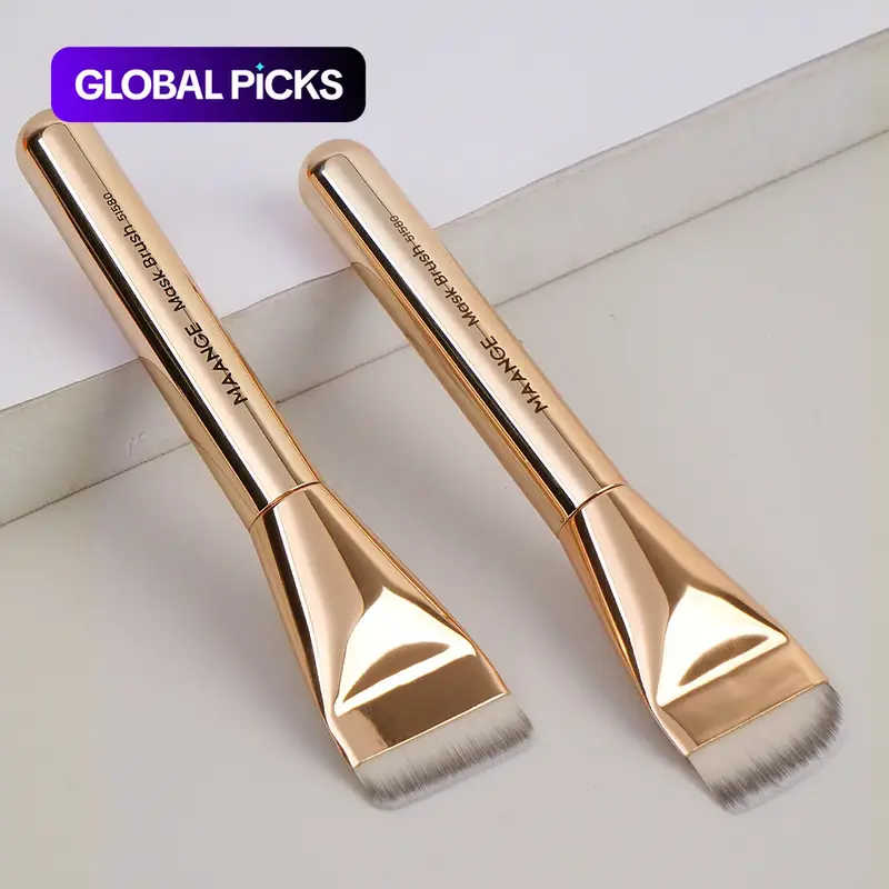 Makeup Brush Set, Beauty Brush Set, Face Makeup Brushes, 2 Counts/set Flat-Head Design Foundation Brush & Concealer Brush, Cosmetic Brush Set, Multifunctional Synthetic Makeup Brushes, Professional Makeup Tools for Applying Facial Masks #GLOBAL PICKS