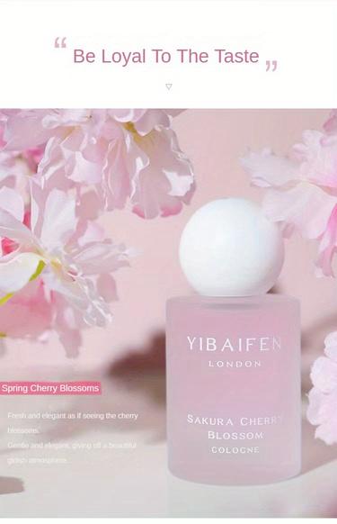 Cherry Blossom Perfume Spray For Women Parfum Cologne Natural Fragrance 1.7FL.OZ. Alcohol-based, Fresh Scent Suitable For Daily Life And Family Parties, Perfect Women'S Perfume Gift For Ladies