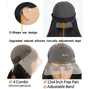 BangJazz FB/27 Balayage  Wigs Human Hair 13x6 Body Wave Highlight Lace Front wigs 180% Density Ombre Glueless Human Hair Wig for Women Pre Plucked