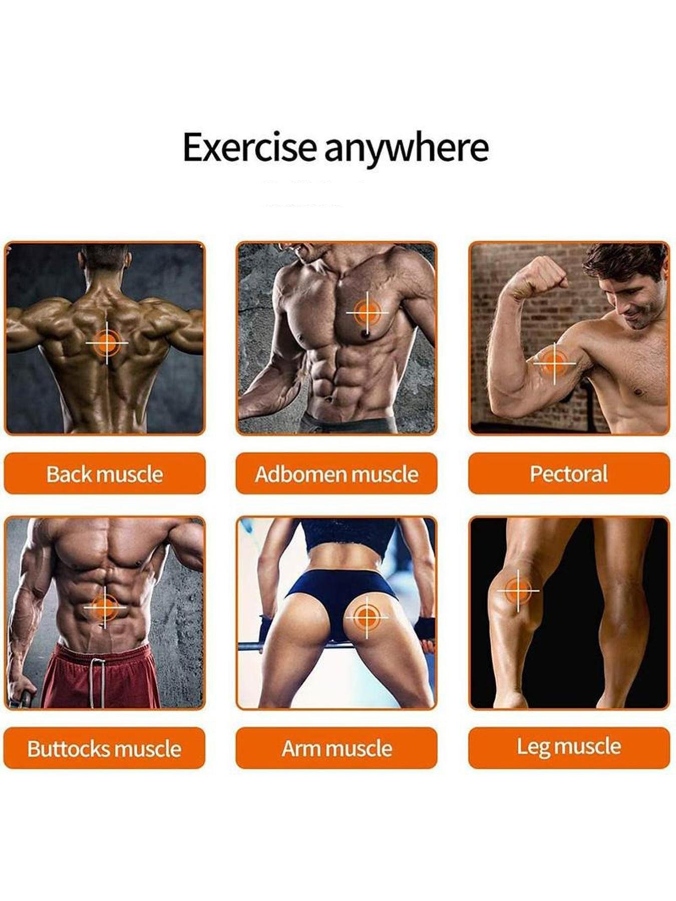 EMS Abdominal Trainer, Multi-Functional Muscle Stimulator Core Workout Device for Abs Arms Legs, Perfect for Home Fitness and Relaxation