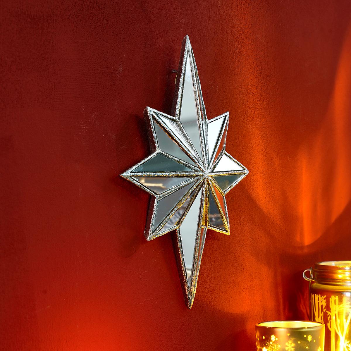 Creative Resin Octagonal Starburst Mirror Decorative Wall Hanging, Easy to Install, Home Decoration Items for Wedding, Party and Photography Prop, Ornaments