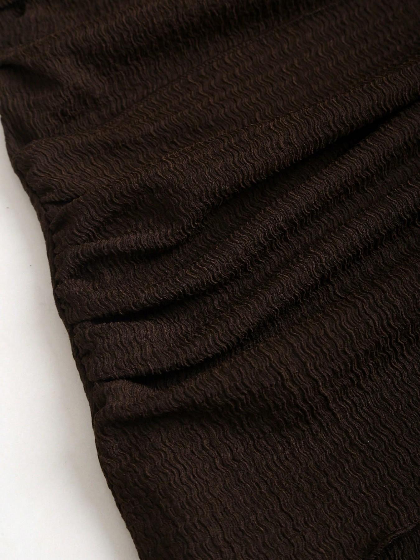 Women's Fashion Solid Color Halter Dress, Casual Office Wear, Elegant Backless Design, Perfect for Daily Use, Stylish and Comfortable