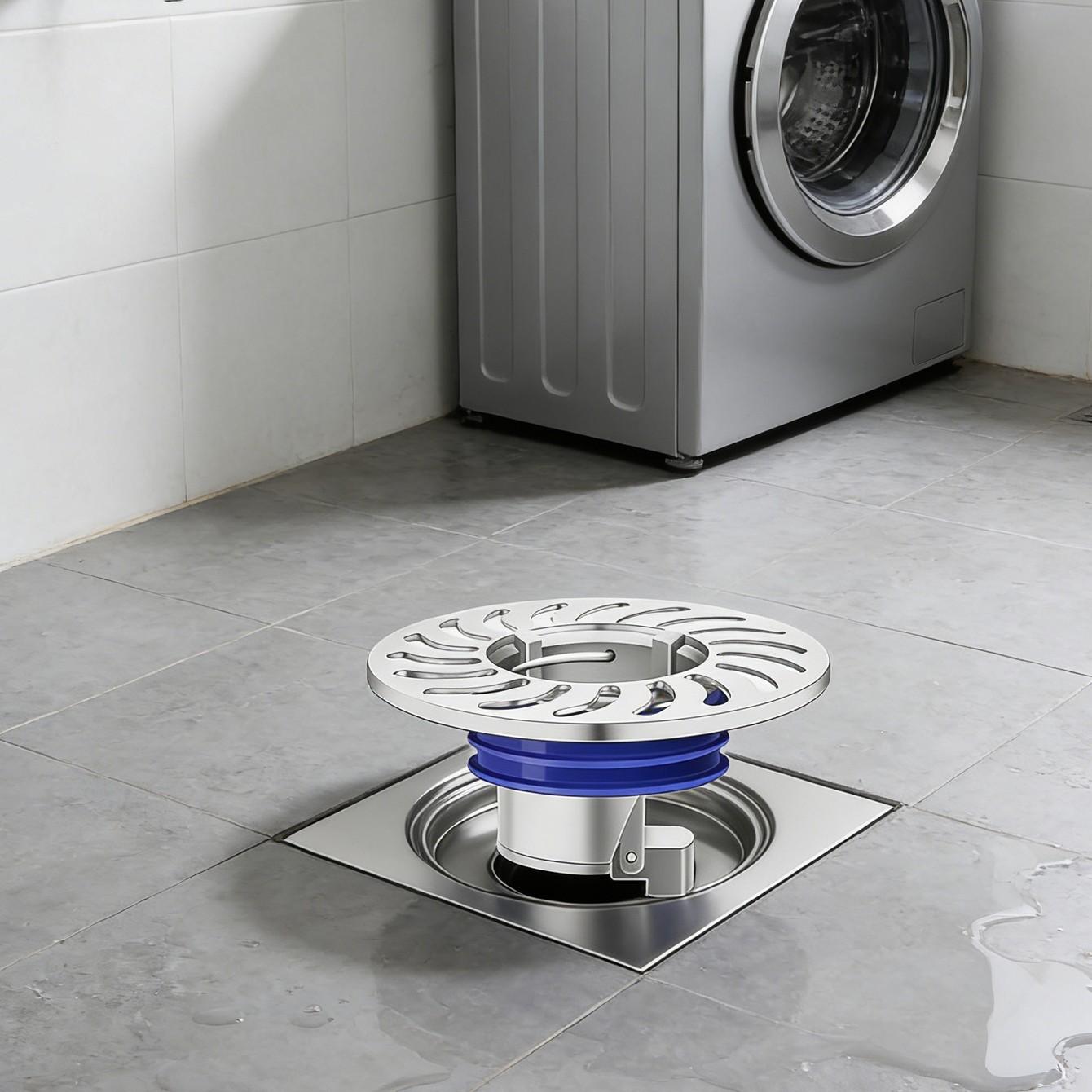 Copper Material Anti-Odor Drainage Device, Shower Drain Backflow Prevention Valve, Single Direction Drain Filter, Bathroom & Kitchen Odor Control