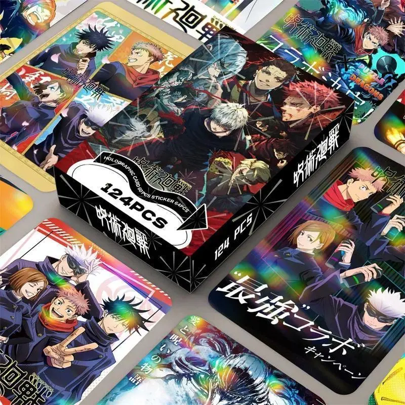 2026 Popular Toy Cards NEW 124 PCS Anime Jujutsu Kaisen Lomo Card Double-sided Hd Color Printing Picture Collection Card Gifts Toy Fans Collection 2026 Hot selling toys