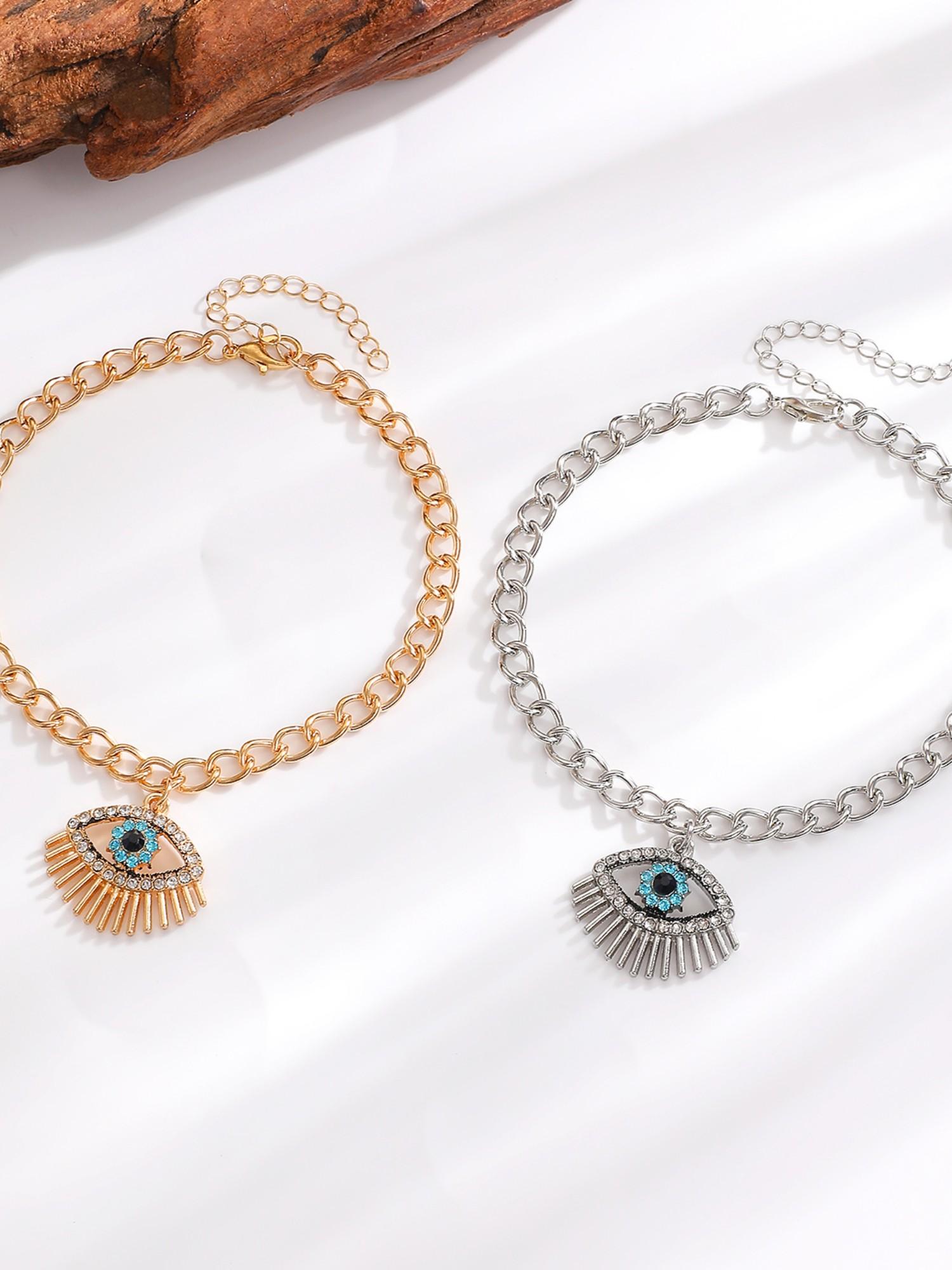 Boho Devil Eye Jewelry Set, Trendy Women's Party, Unique Vacation Style, Fashionable Social Gift, Elegant Accessories Collection