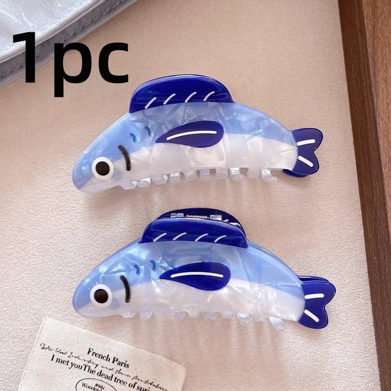 1 Piece Sardine Hair Clip, Unique High-End French Cute Sweet Back-Of-Head Clip, Versatile Korean Style Hair Accessory